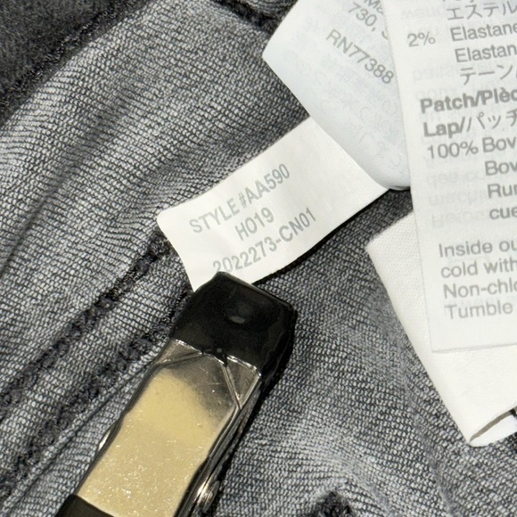 Madewell 10" High-Rise Skinny Jeans Berkeley Black: Button-Through Edition 24 - Picture 8 of 13